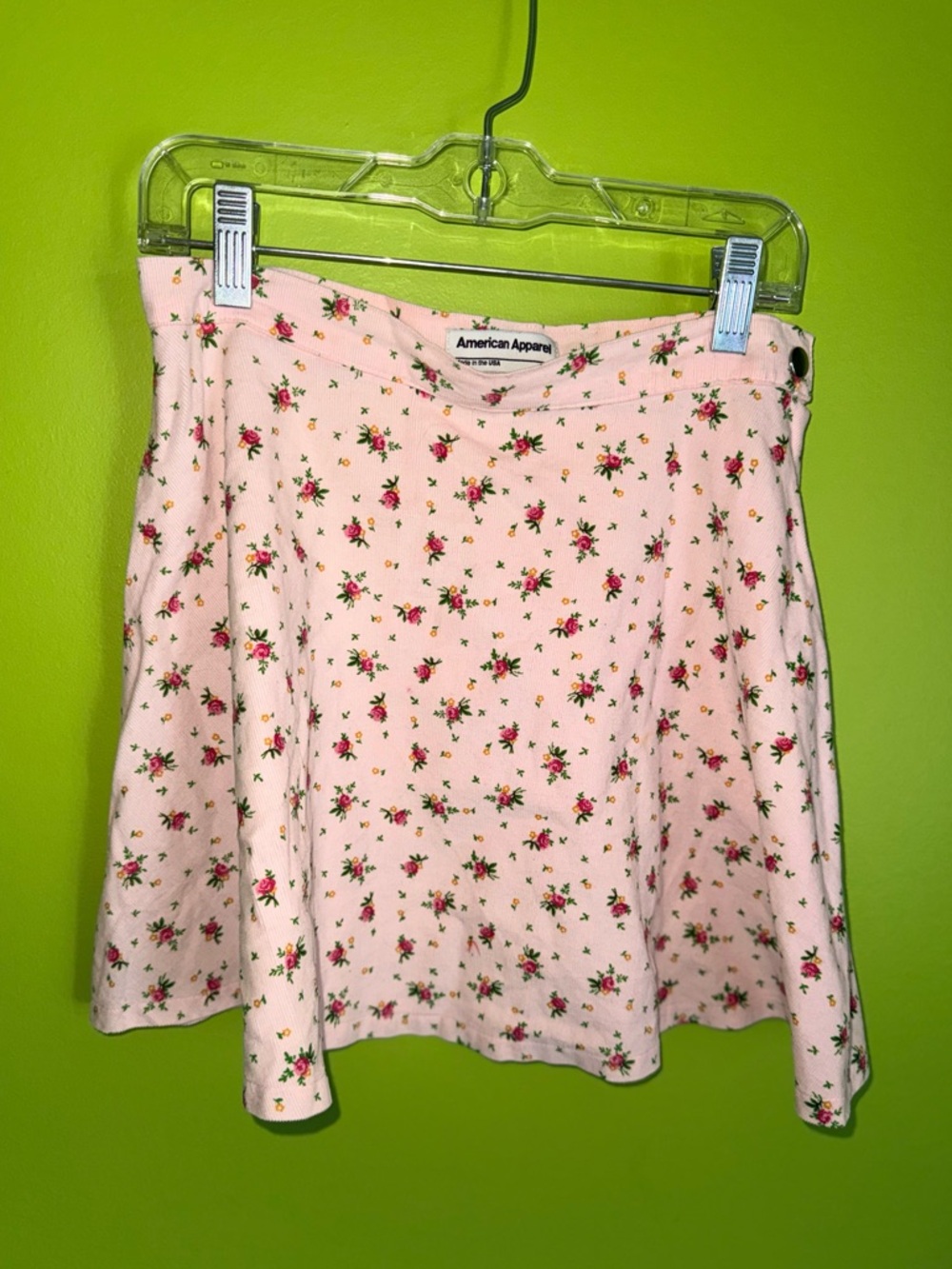 American Apparel Floral Skater Skirt 🌸 Coquette / Soft Girl / Y2K Mini (S)